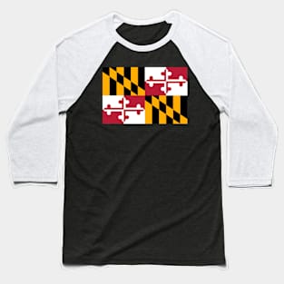 Maryland Flag Baseball T-Shirt